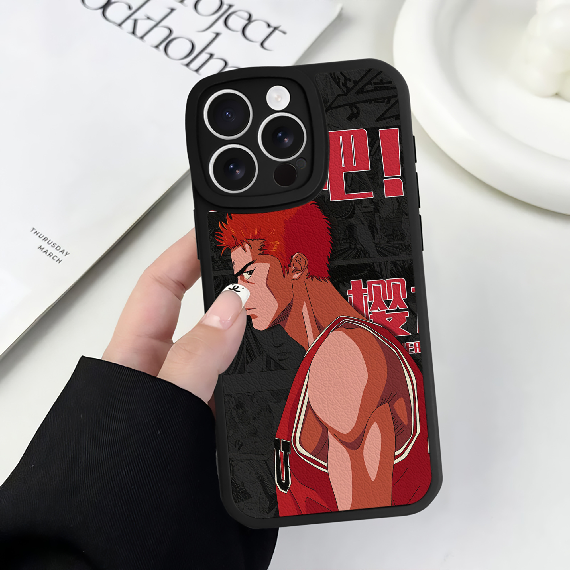 （画像用） SLAM DUNK／スラムダンク 【iPhone 16シリーズ対応】シリコンスマホケース（レザー調） 材質：シリコン